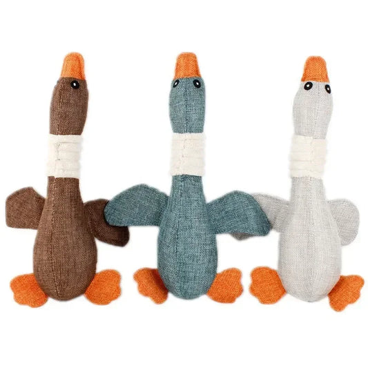Duck Dog Toy For Aggressive Chewers, Squeaky