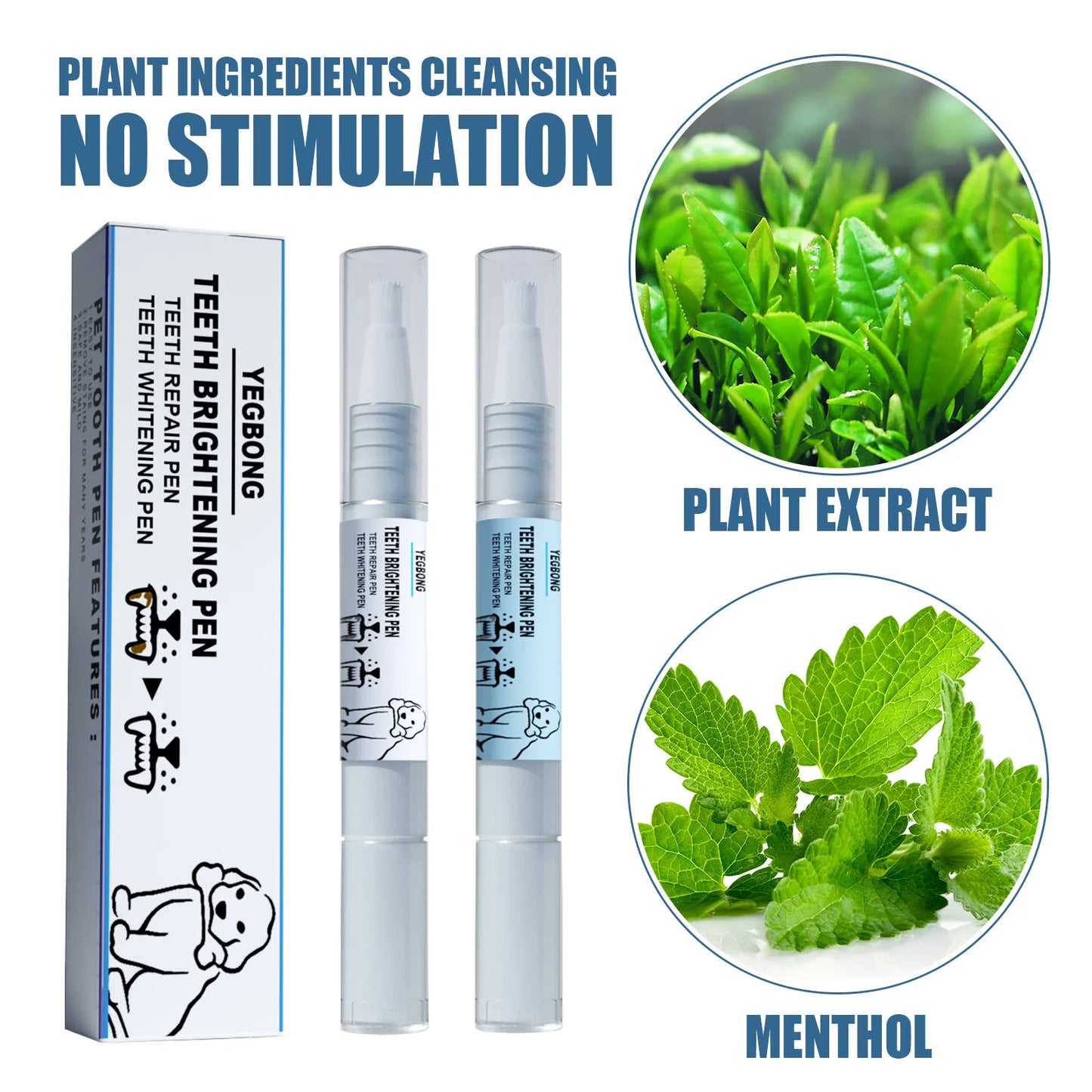 Pet Toothbrush For Oral Cleaning - Silicone, Soft