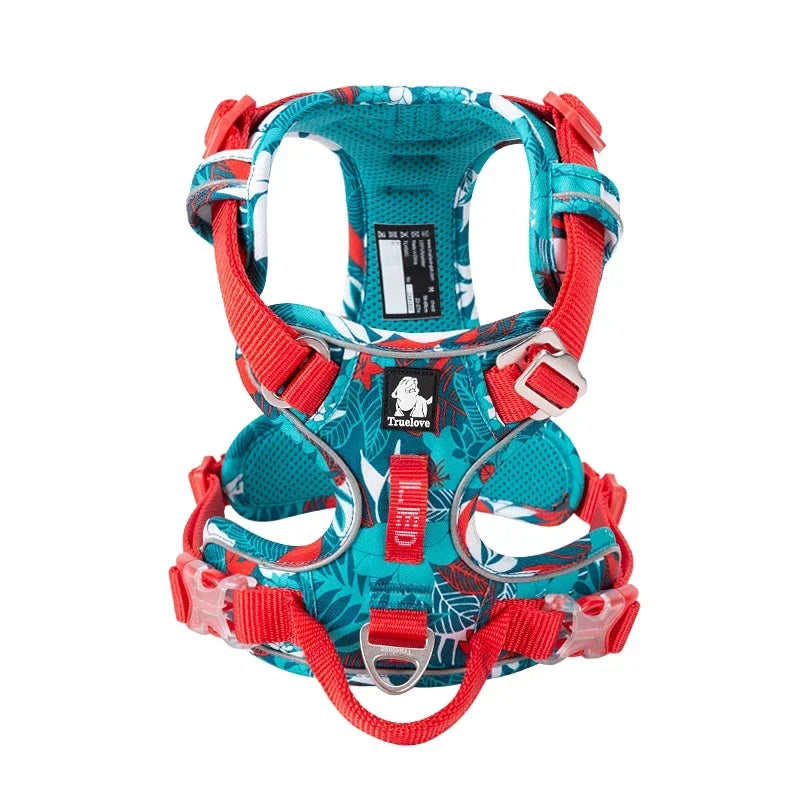 Adjustable Camouflage Reflective Nylon Dog Harness