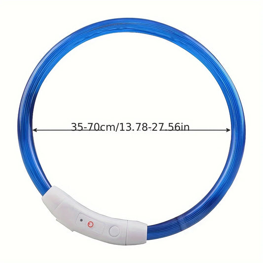 3 Mode Adjustable Glowing Dog Collar - Rechargeable