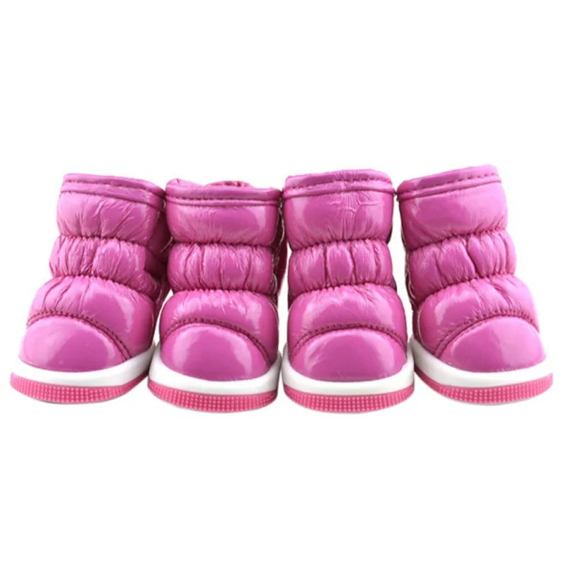4 Piece Set Dog Winter Boots - Waterproof