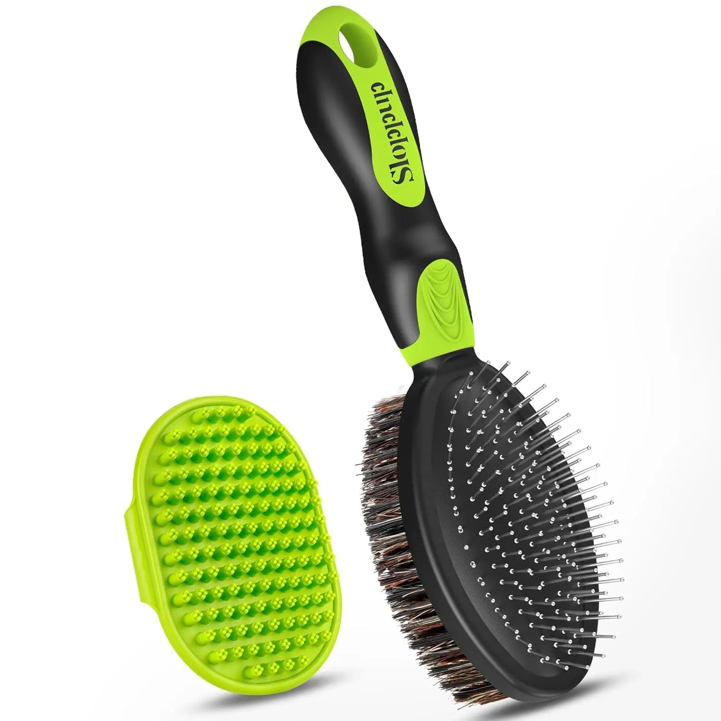 Double-Sided Brush For Shedding And Bathing