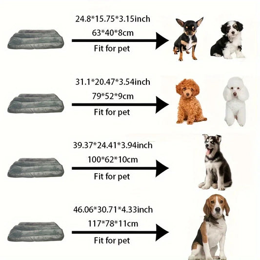 Soft Corduroy Winter Warm Dog Bed