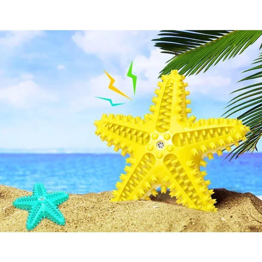 Vocal Starfish Dog Toy With Oral Cleaning