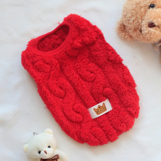 Winter Fleece Sweatshirt for Small Pets