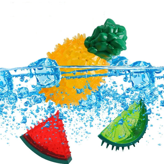 Pet Cooling Chew Toy, Reusable, Frozen Fruit Shape