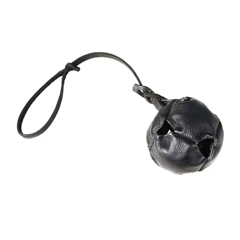 Leather Dog Ball Toy With Handle