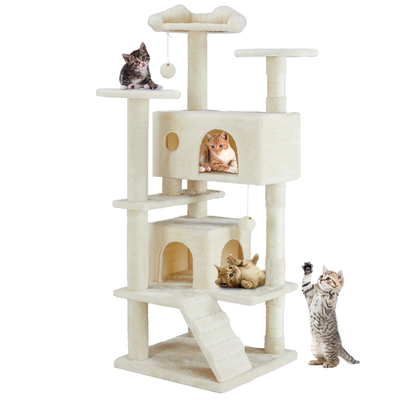 54in Tall Multi-Level Cat Tree Tower