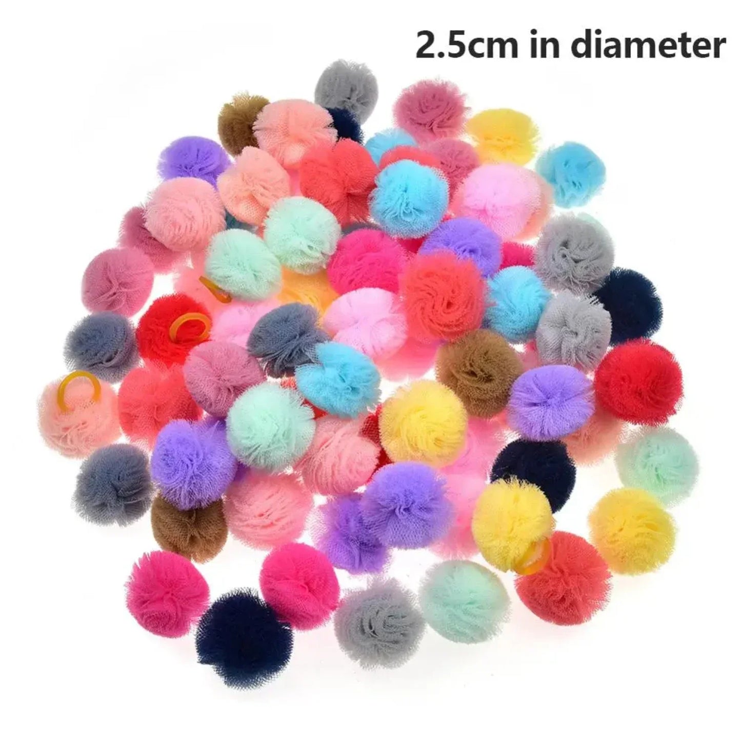 40 Piece Round Hair Accessories For Small Pets
