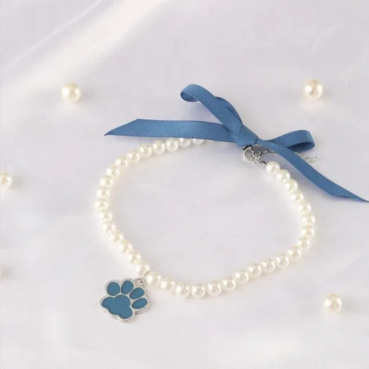 Bow Necklace With Sole Pendant For Pets