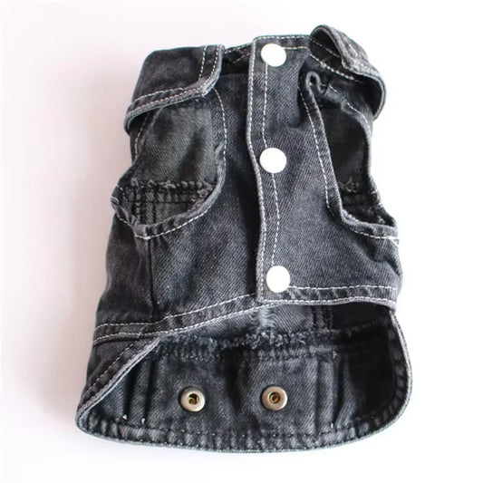 Classic Denim Vest For Small Dogs