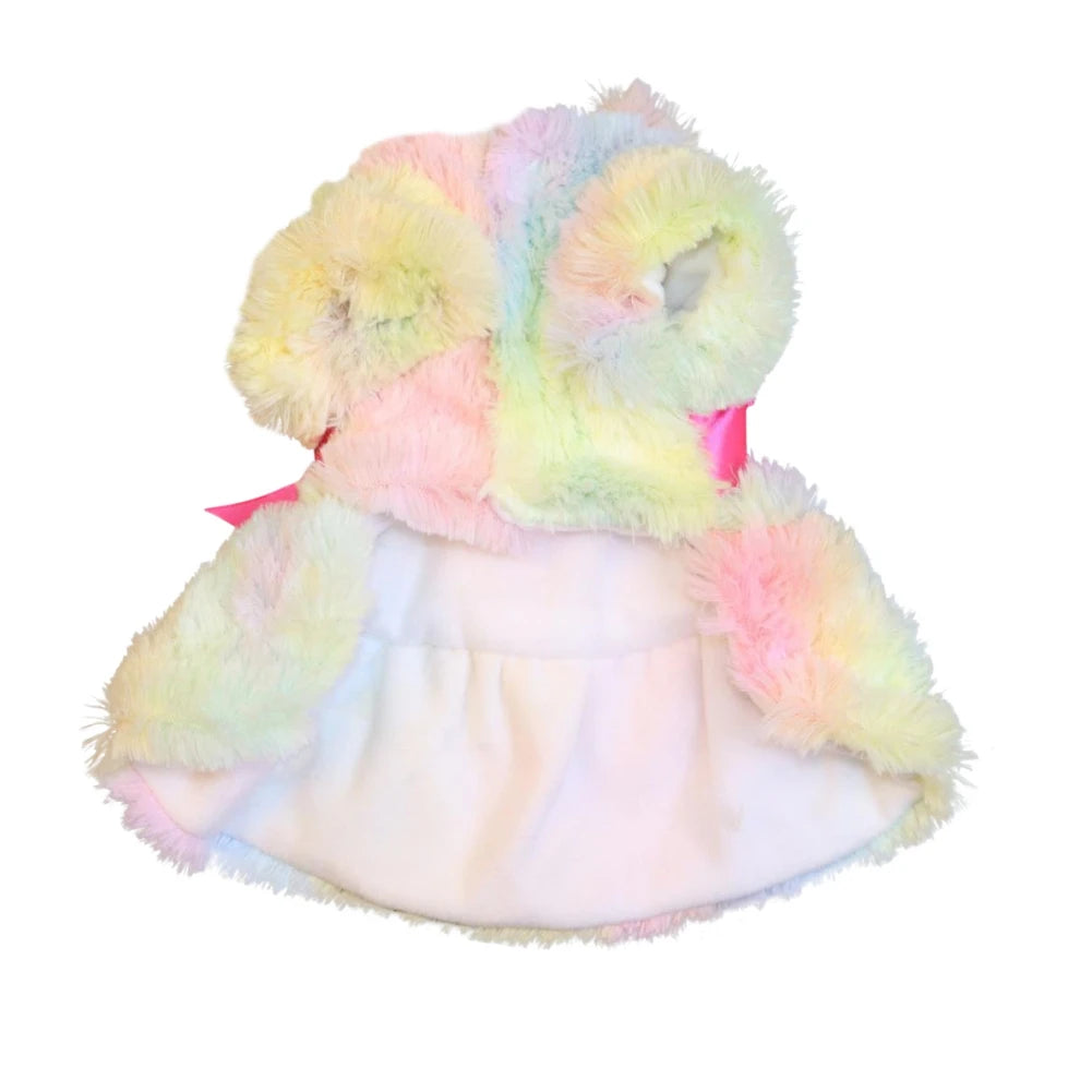 Fluffy Pink Bowknot Dress For Small Dogs