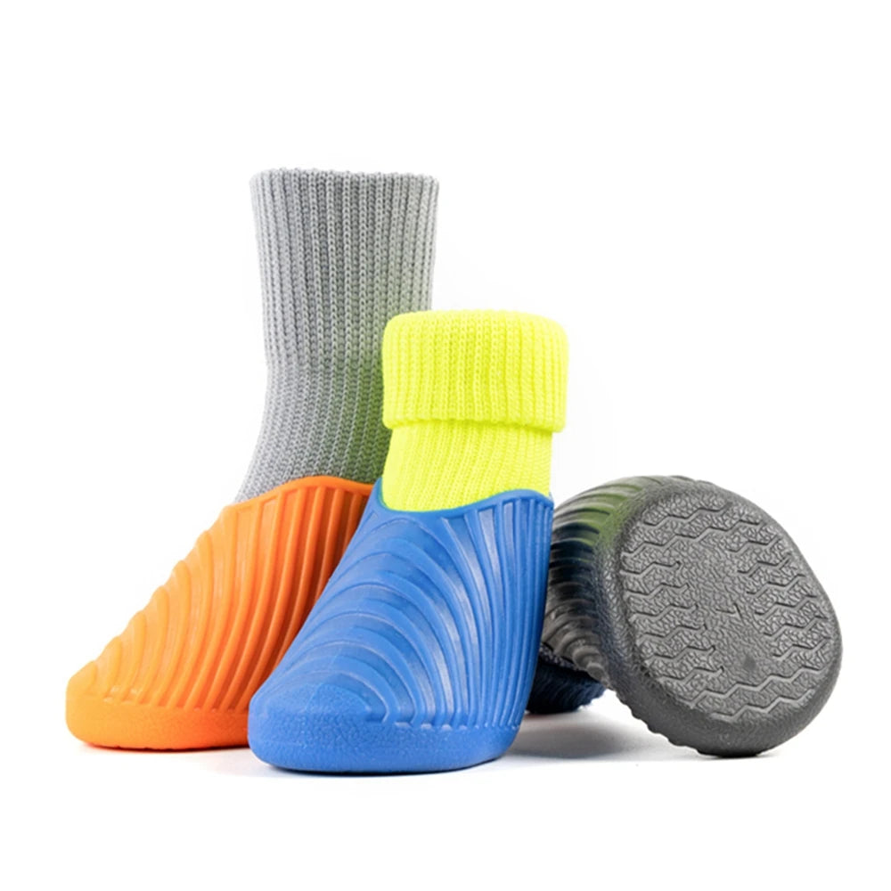 4 Piece Waterproof Anti-Slip Boots For Dogs