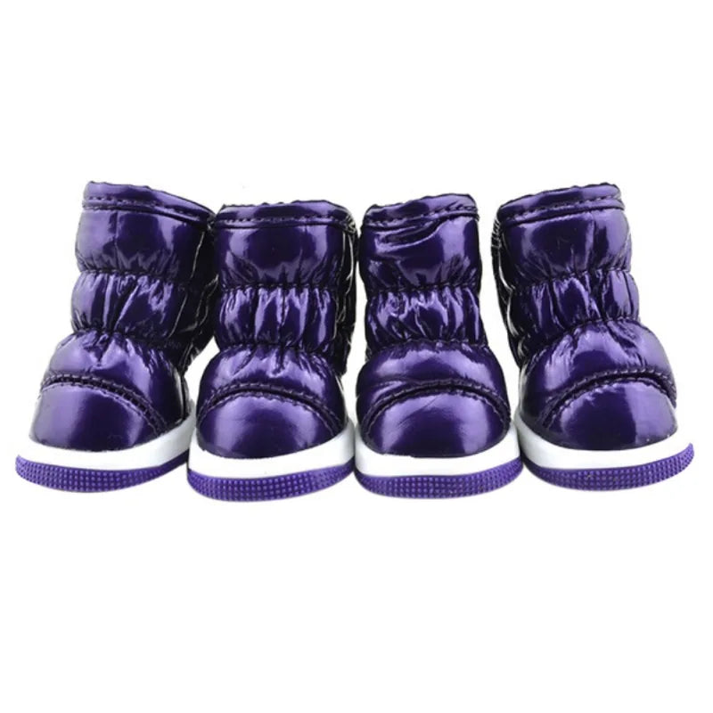 4 Piece Set Dog Winter Boots - Waterproof