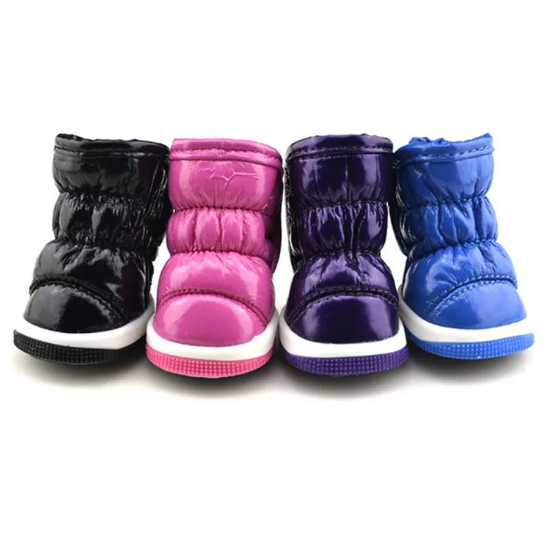 4 Piece Set Dog Winter Boots - Waterproof
