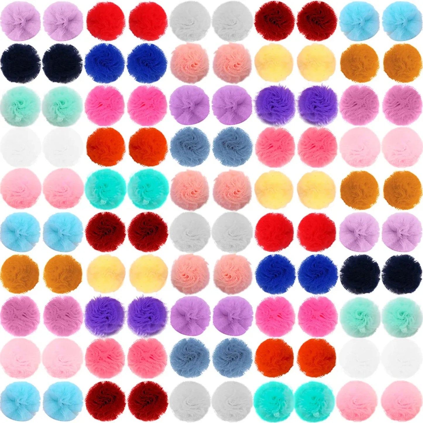 40 Piece Round Hair Accessories For Small Pets