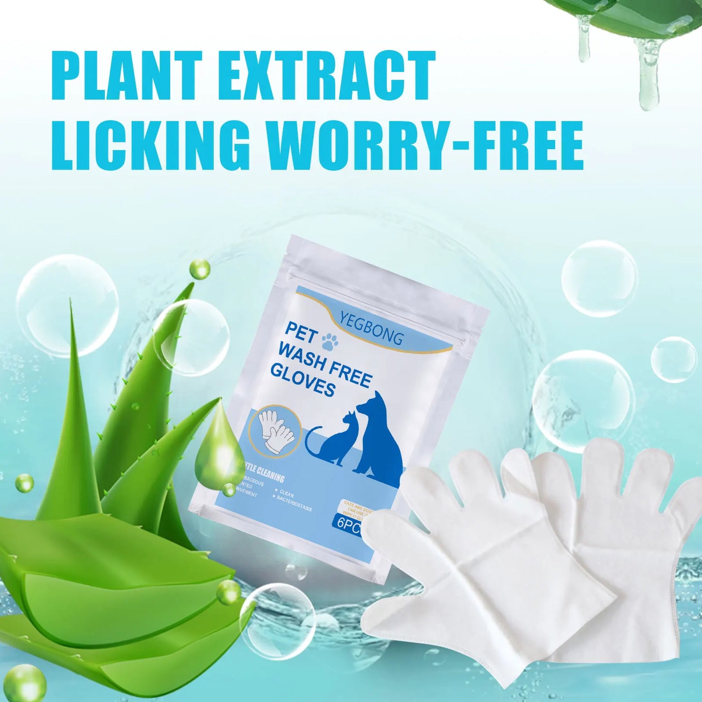 Pet Disposable Grooming Gloves - Deshedding Remover