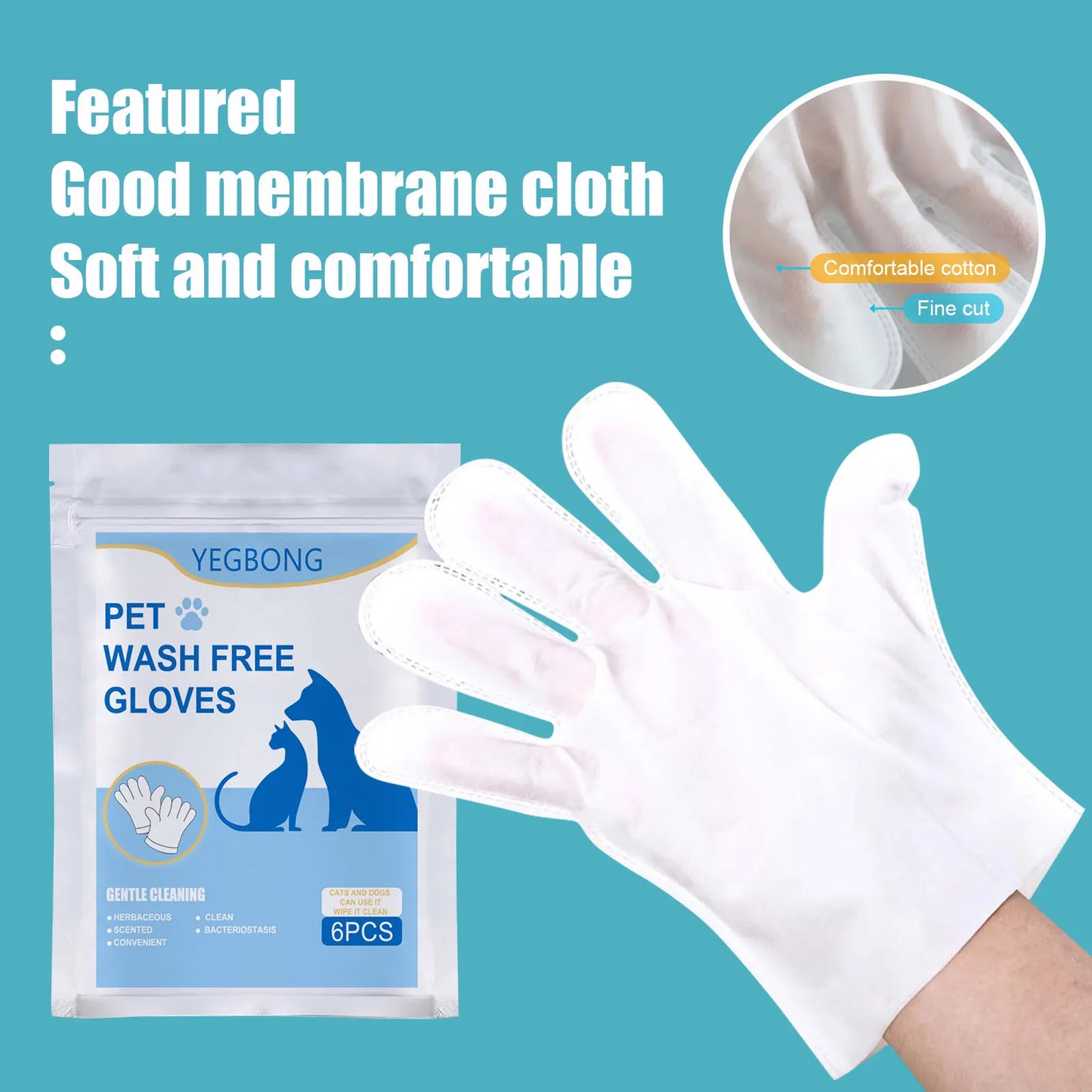 Pet Disposable Grooming Gloves - Deshedding Remover