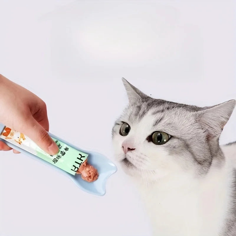 Cat Strip Squeeze Spoon Feeder -  Liquid Treats