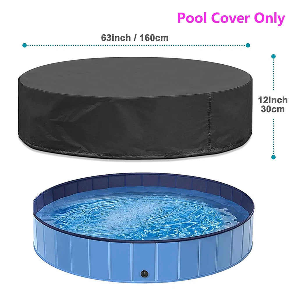 Large Dog Plastic Portable Swimming Pool With Cover