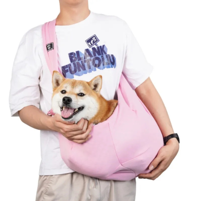Crossbody Folding Breathable Bag For Pets - Portable