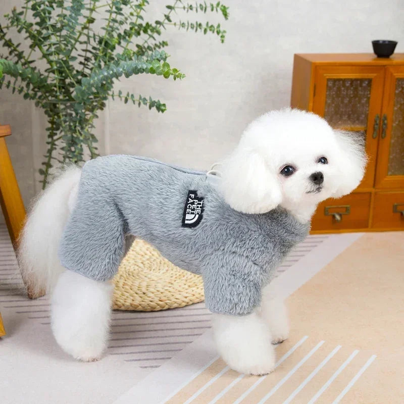Warm Winter Overalls Jumpsuit With Zipper - Pets
