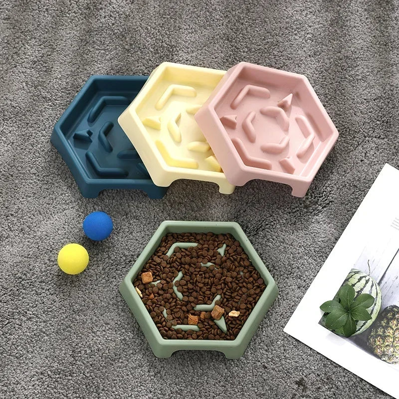 Anti Choking Slow Food Bowl For Small Pets