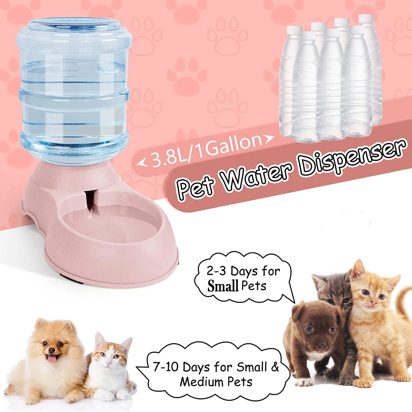 Automatic Water/Food Dispenser For Pets