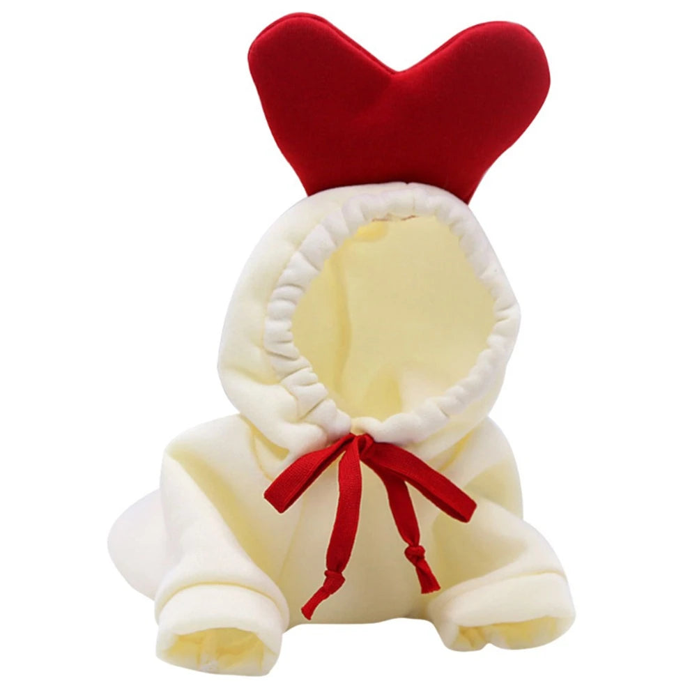 Reindeer Hoodie Costume For Small Pets - Cute, Plush