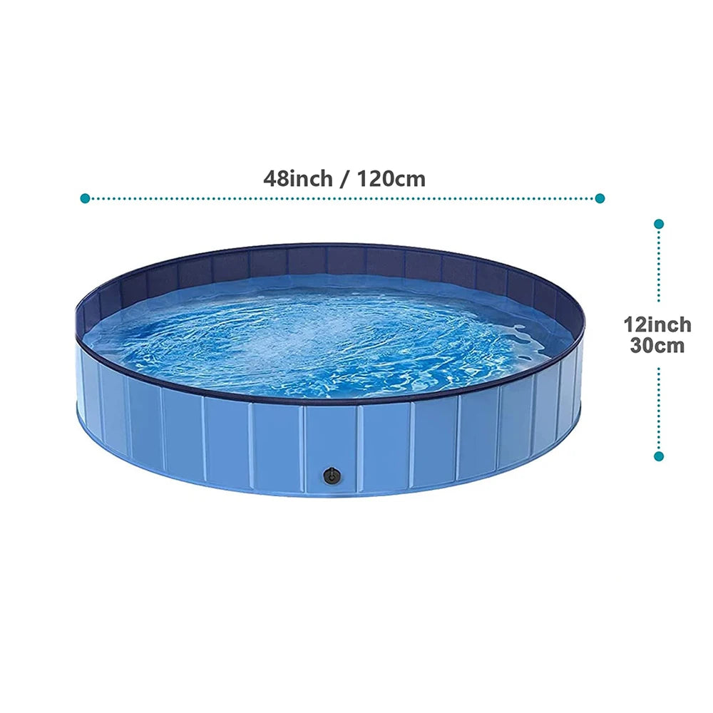 Large Dog Plastic Portable Swimming Pool With Cover