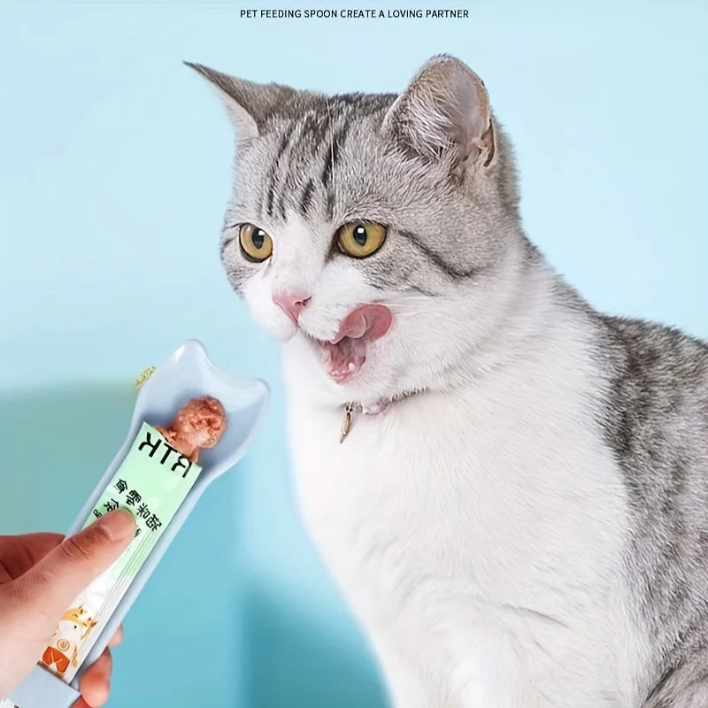 Cat Strip Squeeze Spoon Feeder -  Liquid Treats