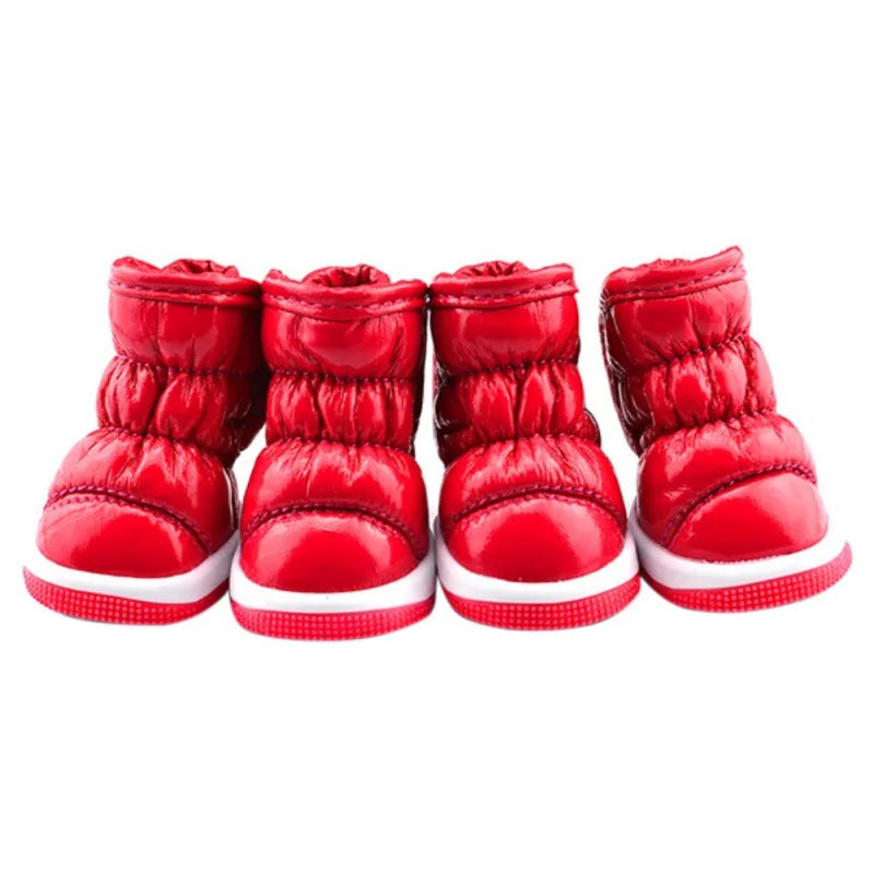 4 Piece Set Dog Winter Boots - Waterproof
