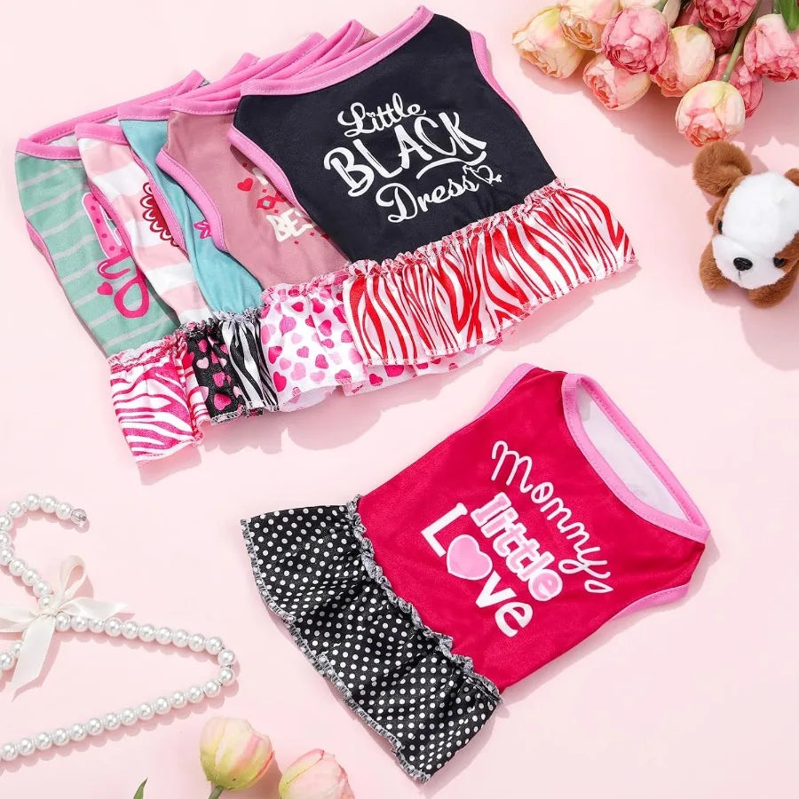 Female Pet 6 Pack Summer Sundress With Ruffles