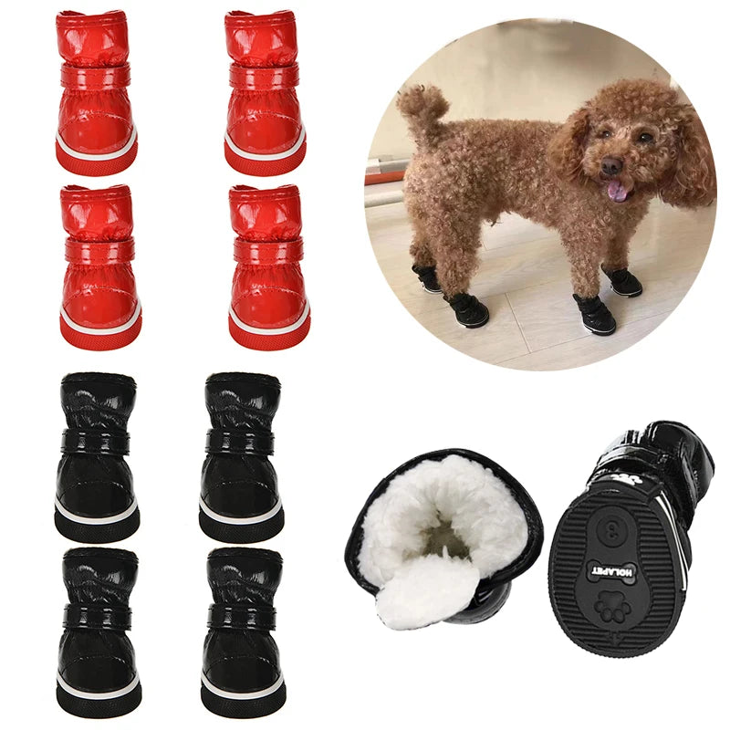 Waterproof Winter Warm Slip Fleece Snow Boots