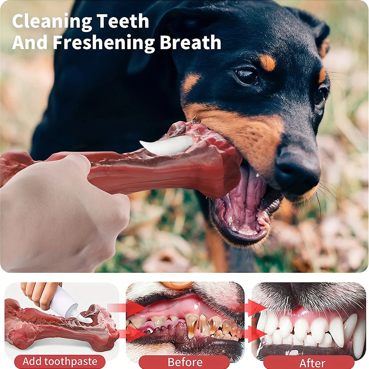Dog Toys- Powerful Chewers, sturdy, Non-Toxic, Rubber