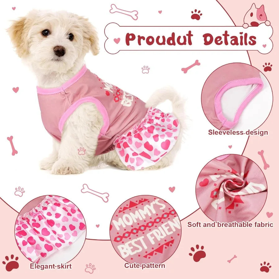 Female Pet 6 Pack Summer Sundress With Ruffles