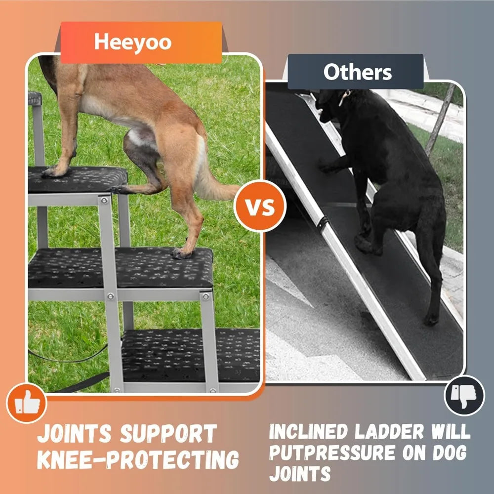 Ramps, Large Dogs, Portable, Non-Slip Stairs