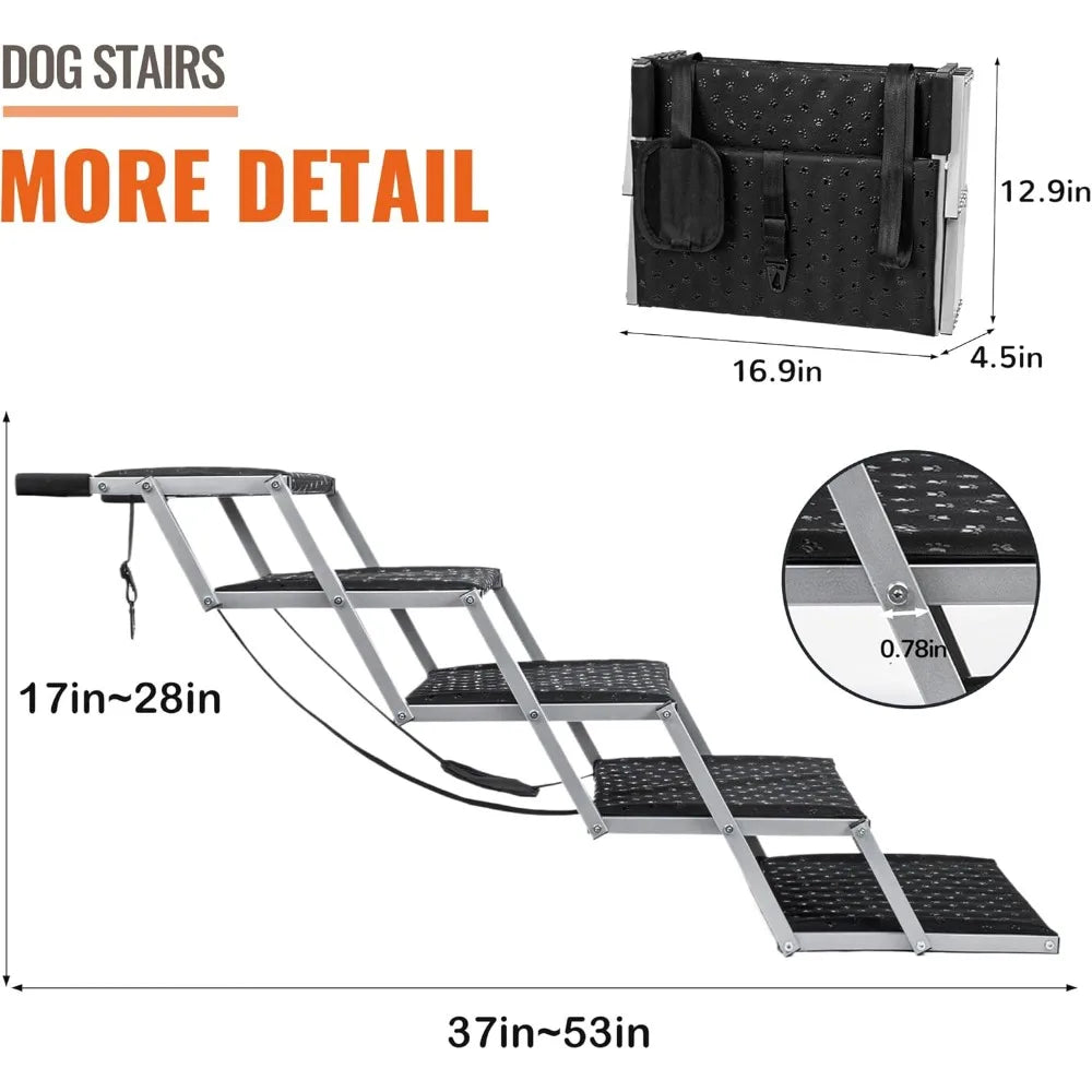 Ramps, Large Dogs, Portable, Non-Slip Stairs