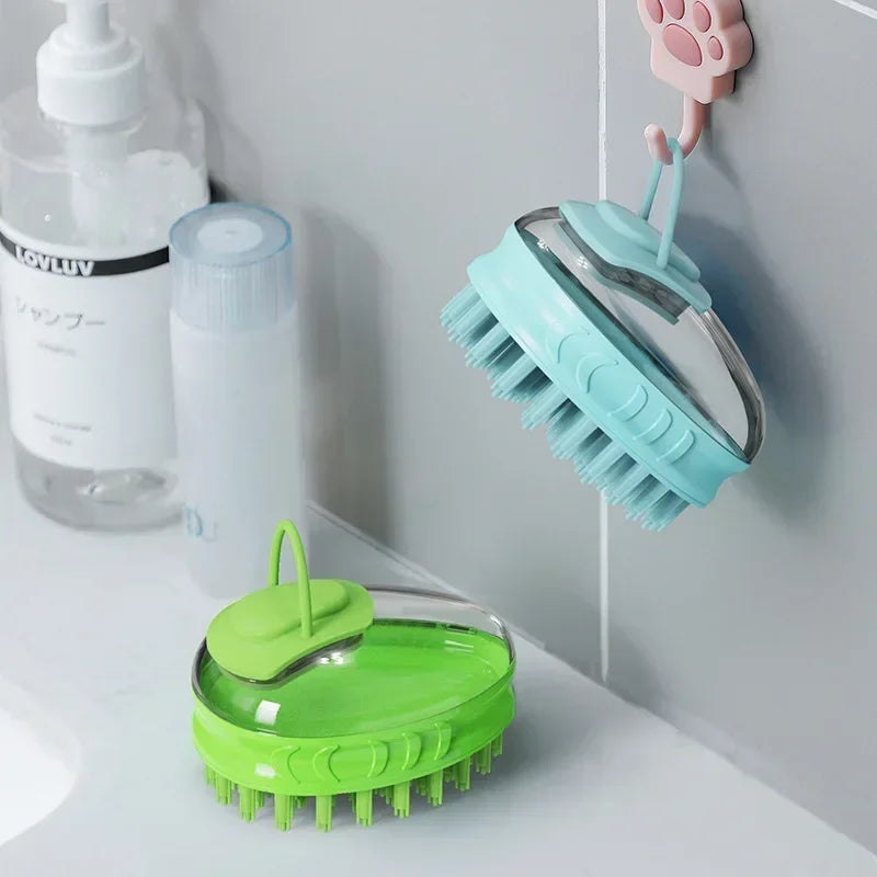 Pet Bath Soft Silicone Safety Massage Brush