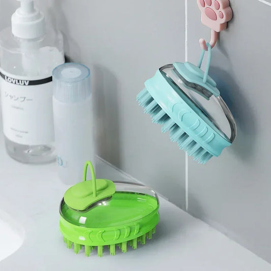 Pet Bath Soft Silicone Safety Massage Brush