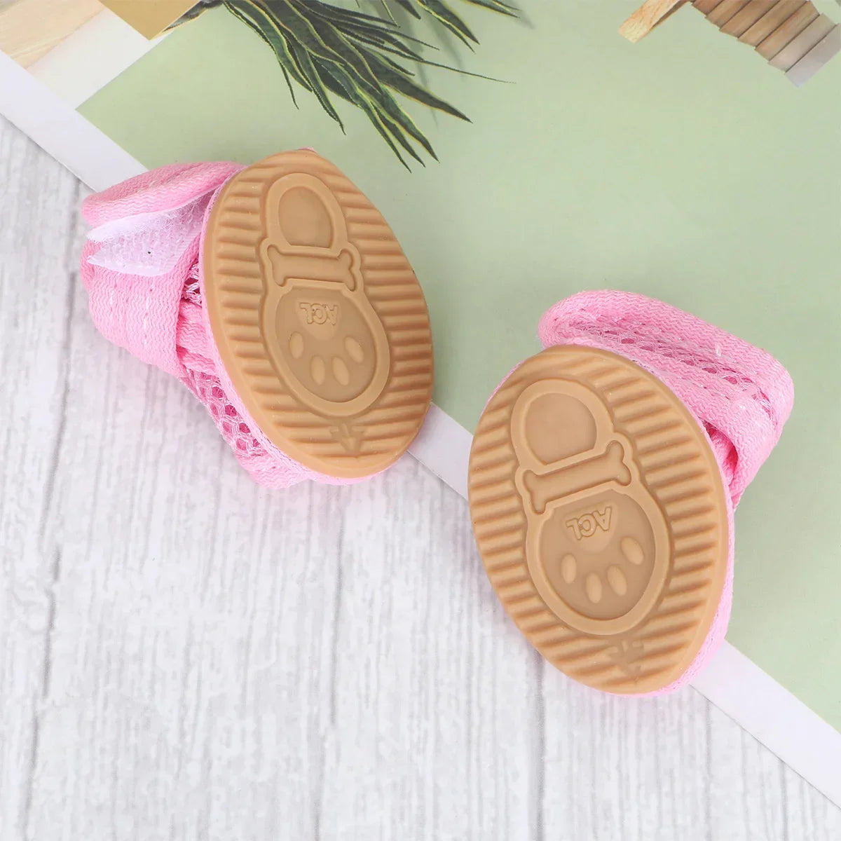 4 Piece Breathable Mesh Sandals - Size 5