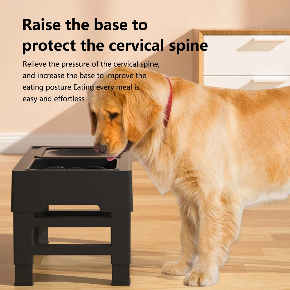3 In 1 Pet Stainless Steel Bowls - Height Adjustable