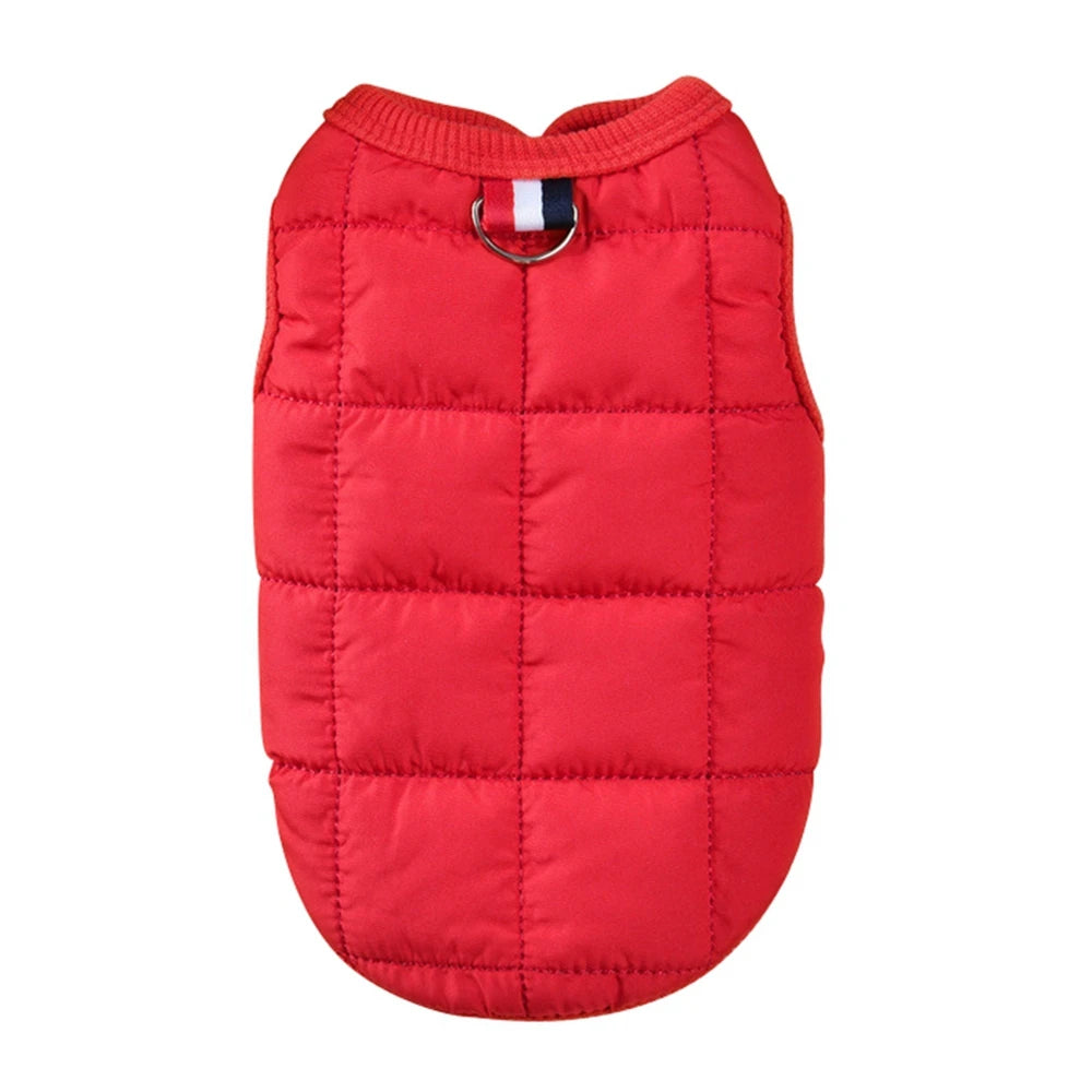 Warm Cotton Padded Windproof Vest Jacket For Dogs
