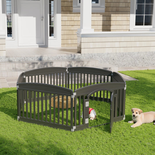 Durable 6 Panel Folding Plastic Playpen - Portable