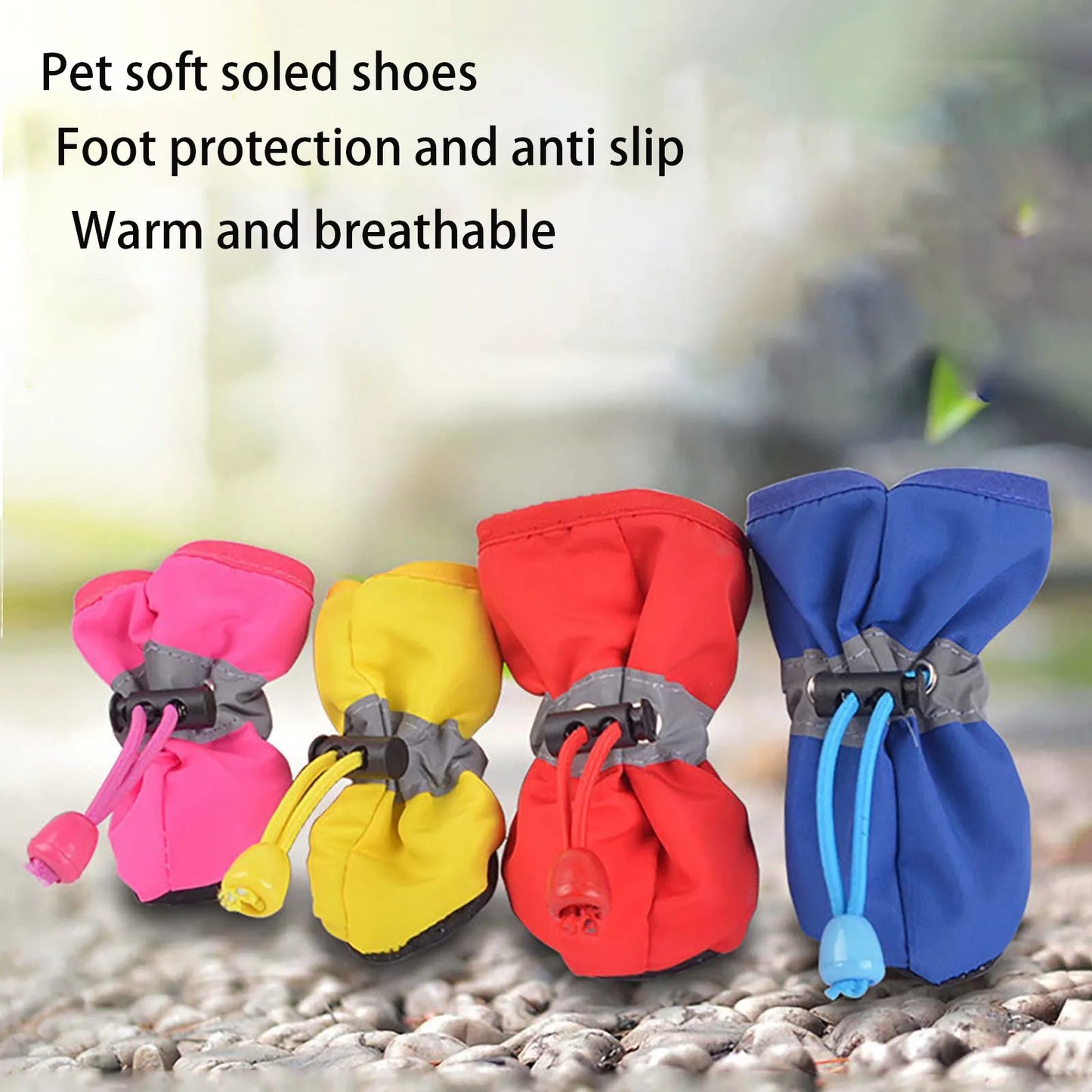 Breathable Soft-Soled Adjustable Shoes For Pets