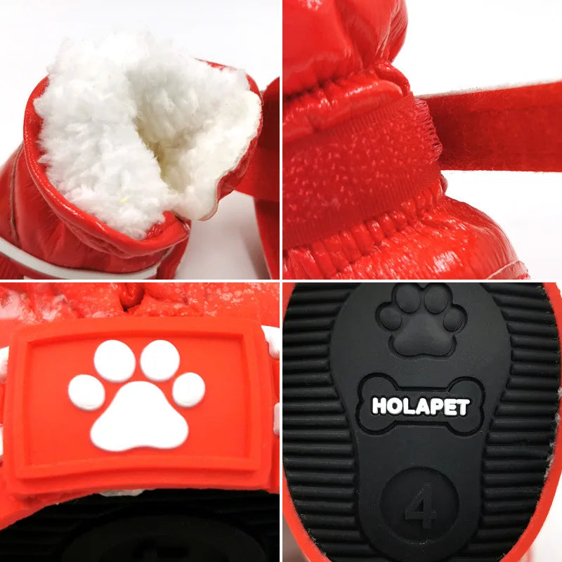 Waterproof Winter Warm Slip Fleece Snow Boots