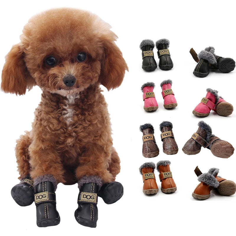 Waterproof Thick Warm Leather Non-Slip Boots