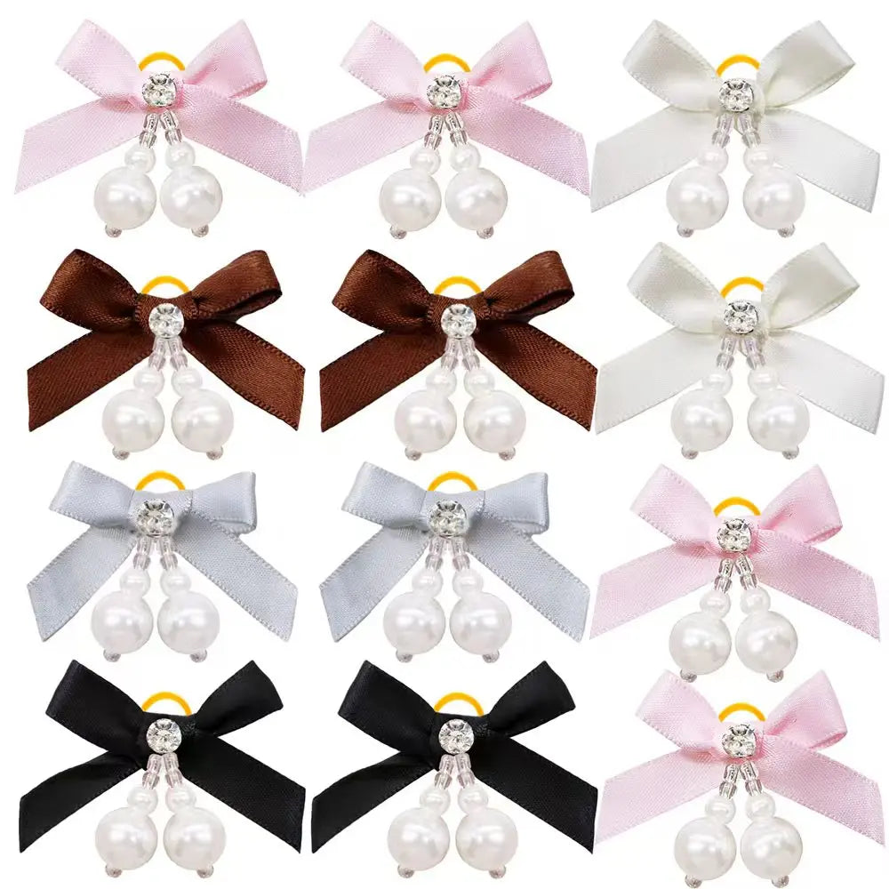 5/10PCS New Diamonds Puppy Bows