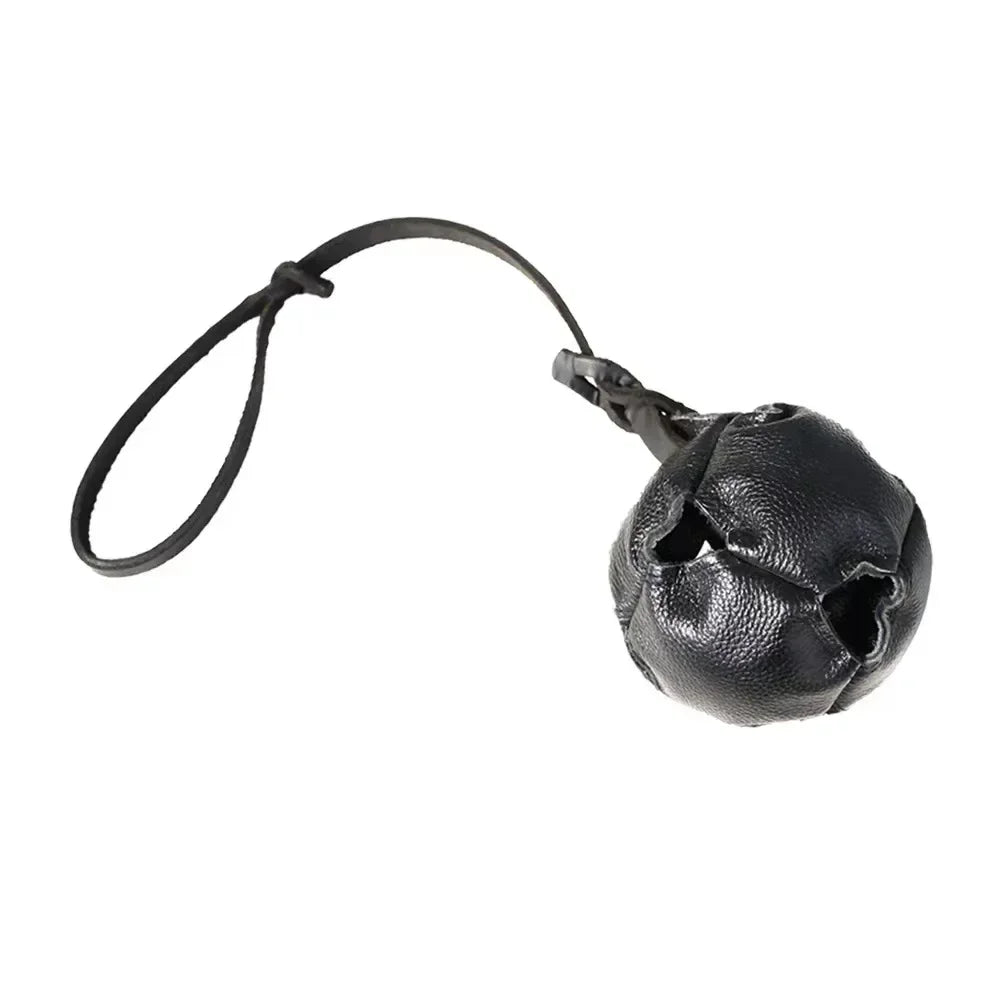 Leather Dog Ball Toy With Handle