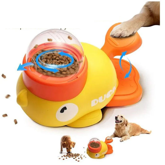 Duck-Shaped Treat Dispenser, Anti-Slip Feeder